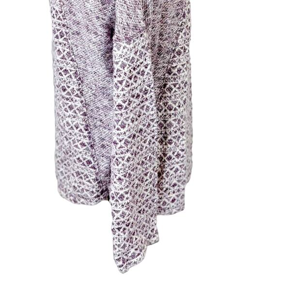 North River Cowl-neck Purple and White Knit Sweater‎ Size XL - Picture 7 of 8